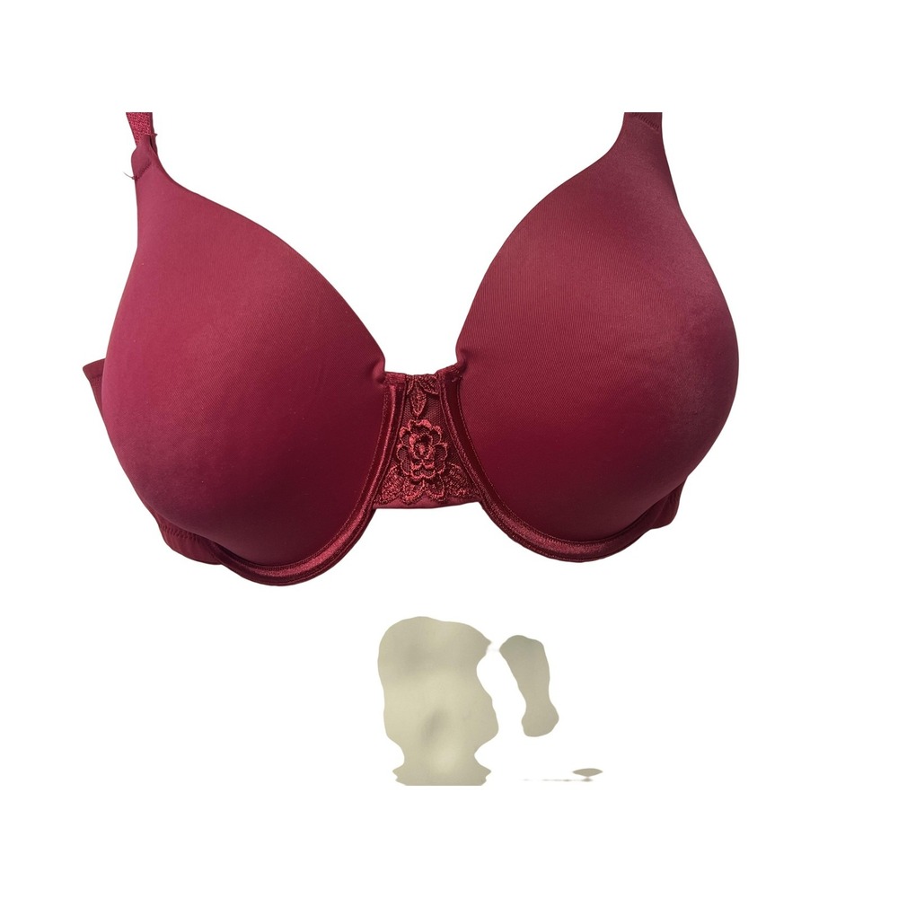Vanity Fair Beautiful Benefits Bra Womens 42C T-Shirt Underwire Lightly Lined